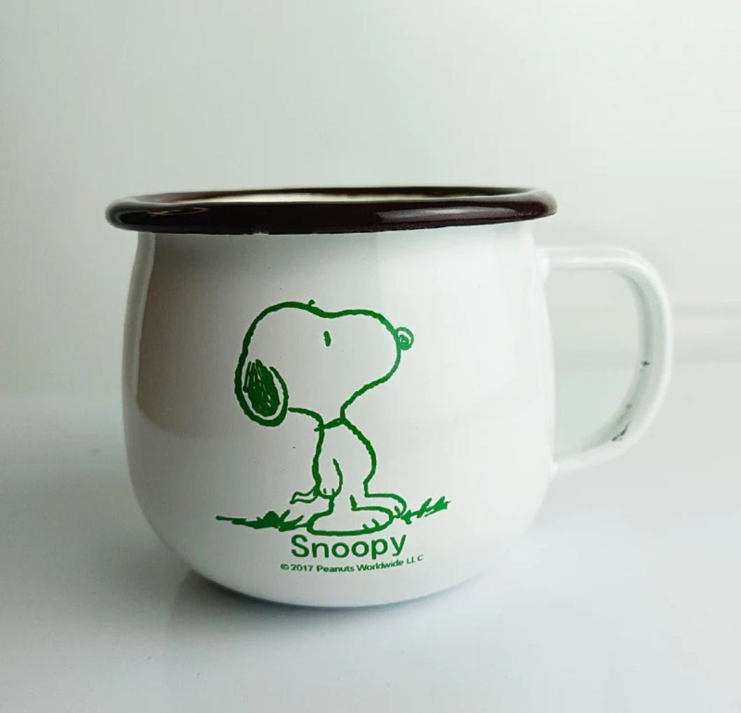 Snoopy White Belly Enamel Mug 8cm - Mzansi Coffee™